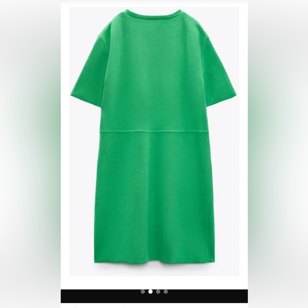 Zara Bright Green Mini Dress - Picture 5 of 6